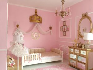pink baby nursery